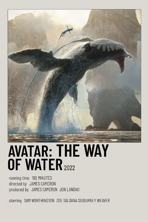 Avatar 2 Poster, Polaroid Movie Poster, Avatar Poster, Sam Worthington, Avatar The Way Of Water, Water Poster, Sigourney Weaver, Avatar 2, Avatar Movie