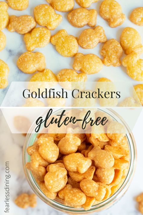 Gluten Free Recipes For Toddlers, Gluten Free Goldfish, Gluten Free Fish Recipes, Homemade Goldfish Crackers, Gluten Free Fish, Dairy Free Snacks, Goldfish Crackers, Going Gluten Free, Gluten Free Egg Free