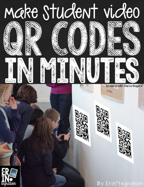 Great post explaining how to make student video QR codes in minutes. Interactive Hallway, Computing Display, Qr Code Books, Qr Codes In The Classroom, Student Video, Qr Code Activities, Elementary Technology, Hallway Displays, Technology Projects