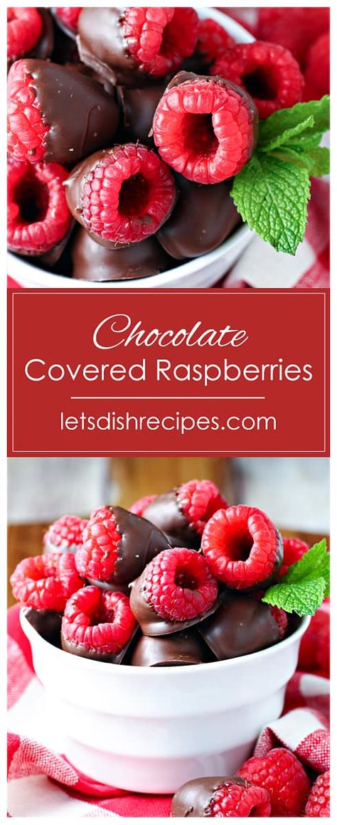 Raspberries Recipes, Chocolate Covered Raspberries, Desserts Raspberry, Chocolate Covered Strawberry Recipe, Chocolate Covered Fruit, Raspberry Chocolate, Raspberry Recipes, Fresh Raspberries, Healthy Treat