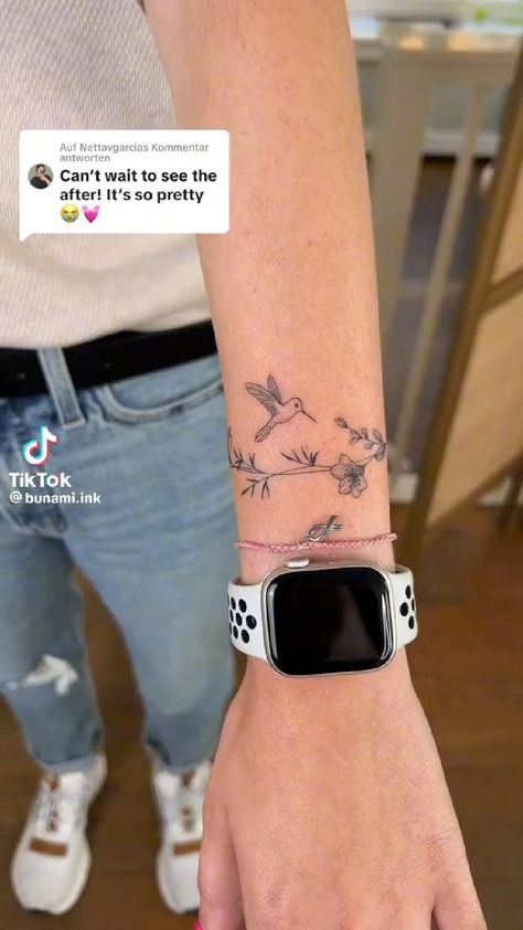 Wrap Around Wrist Tattoos, Square Tattoo, Tattoo With Flowers, Wrist Bracelet Tattoo, Maching Tattoos, Meaningful Wrist Tattoos, Wrap Around Tattoo, Matching Friend Tattoos, Wrist Tattoo Designs