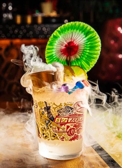 Paradise Lost’s Saturn Tiki Cocktail Recipe | PUNCH Tiki Cocktails Recipes, Saturn Cocktail, Tiki Cocktail, Thai Spices, Gin Lemon, Best Gin, Gin Drinks, Lime Peel, Tiki Drinks