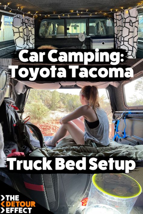 Truck Cap Camping Ideas, Toyota Tacoma Camper Shell, Tacoma Camping, Truck Topper Camping, Tacoma Camper Shell, Truck Cap Camping, Diy Truck Camper, Truck Cap Camper, Diy Truck Bedding