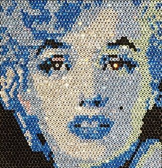 Push Pin Art, Mosaic Portrait, Byzantine Mosaic, Lite Brite, Mosaic Pieces, Mosaic Projects, Custom Portraits, Real Diamonds, Mosaic Art