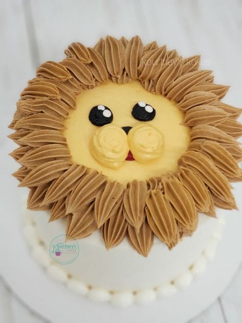 Elevate Your Dessert Game with Cake Design Lion Smash Cake 1st Birthdays, Animal Smash Cake, Lion Cake Ideas, Jungle Smash Cake, Lion Smash Cake, Safari Smash Cake, Wild One Smash Cake, Leo Cake, Lion Birthday Cake