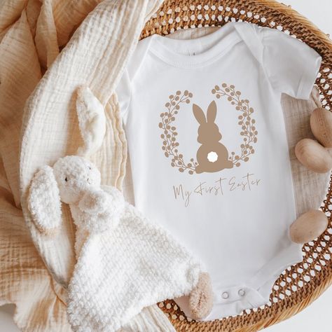 Baby & kids clothing & more on Instagram: “You asked for it so we have delivered. My first Easter is now available online in five different colours, long sleeve also available.” Easter Cricut Projects To Sell, Easter Cricut Projects, My First Easter Onesie, First Easter, Crichton Ideas, Easter Monogram, Easter Onesie, Cricut Baby, My First Easter