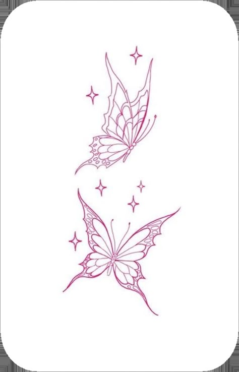 Tatoos Woman Butterflies, Demonic Butterfly Tattoo, Pixie Butterfly Tattoo, 3 Flying Butterfly Tattoo, Tatoos Butterfly Woman, Different Butterfly Tattoo Designs, Butterfly Star Tattoo, Butterfly Flying Tattoo, 2 Butterflies Tattoo