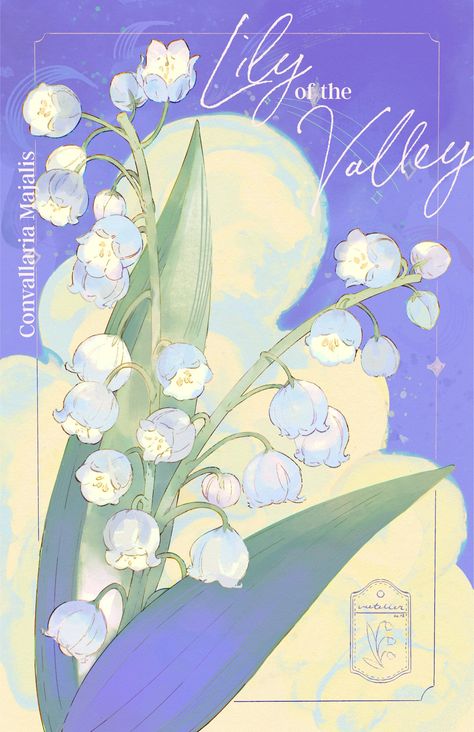 Lily Of The Valley Flowers, Favourite Flowers, Favorite Flowers, Art Anime, Cute Wallpaper Backgrounds, Lily Of The Valley, Art Reference Photos, 그림 그리기, Pretty Art