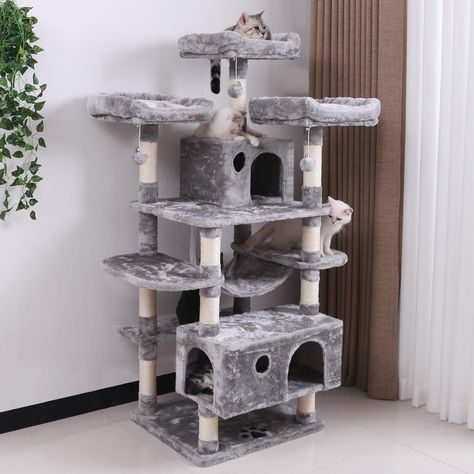 Large Cat Tree, Cat Tree House, Cat Climbing Frame, Condo Furniture, Cat Tree Condo, Cat Activity, Cat Frame, Wood Cat, Cat Condo