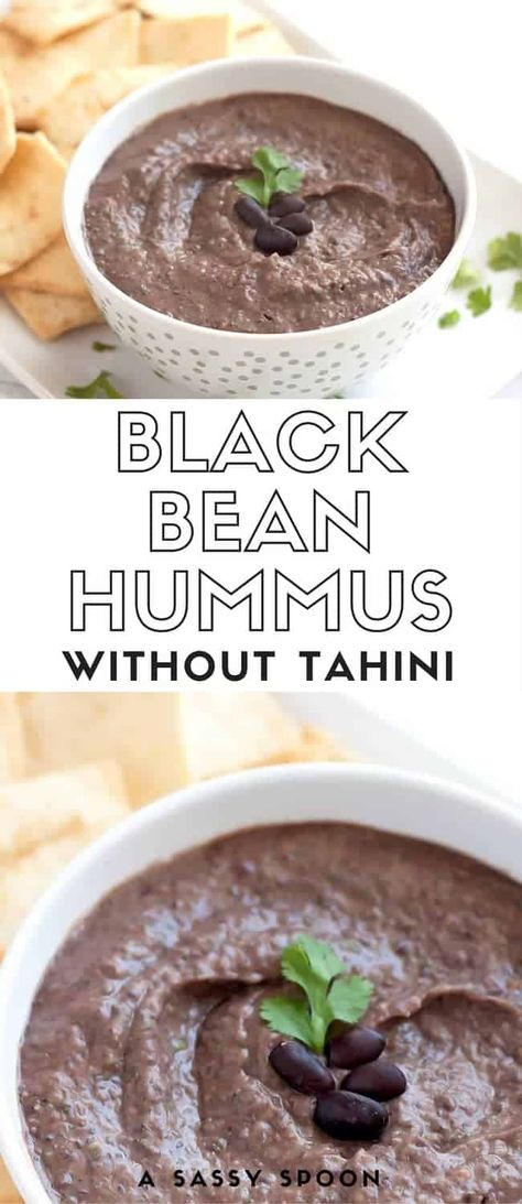 Black Bean Hummus Recipe Without Tahini, Black Hummus, Hummus Recipe Without Tahini, Black Bean Hummus Recipe, Bean Hummus Recipe, Simple Hummus, Hummus Without Tahini, Black Bean Hummus, Hummus Recipes