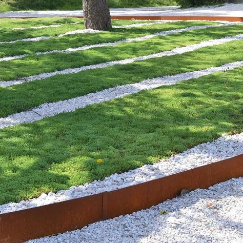 Bordura in rotolo in acciaio ALUBORD CORTEN L H5 CM L 150 x H 5 cm | Leroy Merlin Lawn Edging, Corten Steel, Outdoor Planters, Types Of Stones, Vertical Garden, Stepping Stones, Outdoor Spaces, Weather Resistant, Gazebo