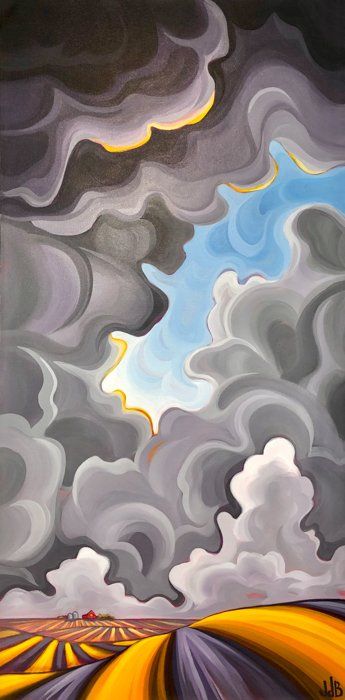 Abstract Clouds Paintings, Stylized Clouds, Abstract Clouds, Cloud Artwork, Clouds Art, Farm Paintings, Abstract Cloud, Canvas Drawing, Canvas Painting Designs