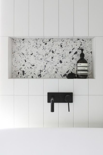 Bathroom Terrazzo, Terrazzo Bathroom, Monochrome Bathroom, Bathroom Redesign, 아파트 인테리어, Upstairs Bathrooms, Dream Bathrooms, Bathroom Layout, Bathroom Renos