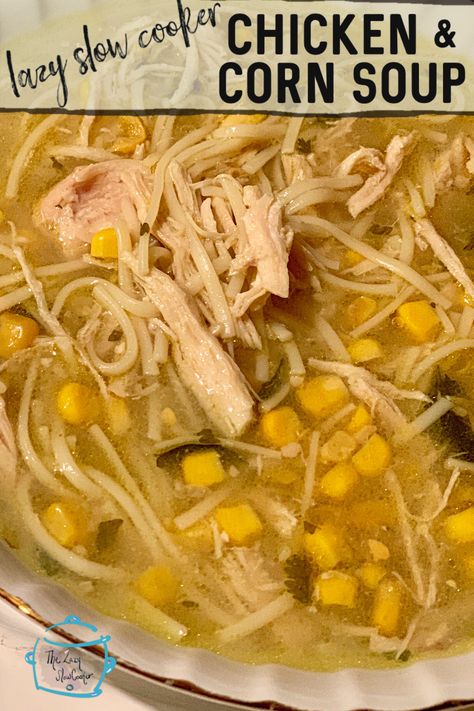 Chicken And Corn Soup, Meal In A Bowl, Easy Crockpot Soup, Chicken Corn Soup, Chicken And Corn, Corn Soup Recipes, Corn Rice, Simple Soup, Golden Chicken