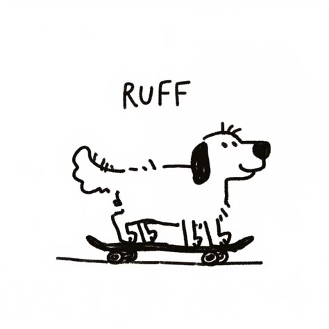 Silly Dog Drawing, Dog Illust, Dog Illustration Simple, Pet Doodles, Blur Quotes, Pet Social Media, Dog Doodles, Dr Dog, Sketch Dog