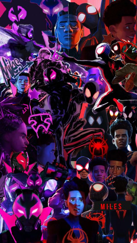 @victormieresr #spiderman #prowler #milesmorales #milesmoralesspiderman #prowlermiles #spidermanacrossthespiderverse #purpleaesthetic #redaesthetic #wallpaper Miles Morales Collage, Spiderman Prowler, Prowler Wallpaper, Spiderman And Spider Gwen, Marvel Phone Wallpaper, Spiderman Comic Art, All Spiderman, Dope Wallpaper Iphone, Miles Spiderman