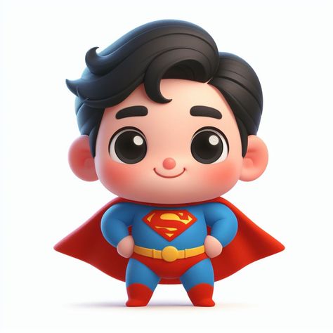 Baby Superman Cartoon, Superman Cute Cartoon, Superman Cartoon, Chibi Superman, Baby Marvel, Superman Baby, Baby Avengers, Avengers Cartoon, Farm Animal Crafts