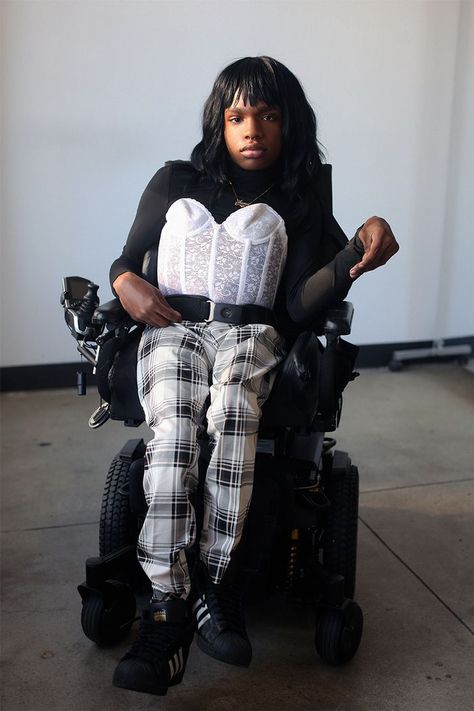 Disabled in Fashion: 6 Models on Ableism and Their Style | Who What Wear Disabled Models, Cripple Punk, Disabled Fashion, Wheelchair Fashion, Youre Like Really Pretty, Inclusive Fashion, Human Poses Reference, Comparing Yourself To Others, About Business