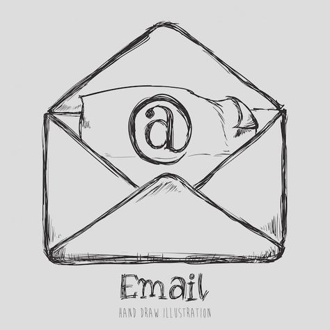 Vector mail icon design | Premium Vector #Freepik #vector #email-background #email-symbol #post-mail #email Email Background, Gmail Logo, Gmail Icon, Book Drawings, Email Icon, Study Planner Printable, Mail Icon, Draw Hands, Custom Signature