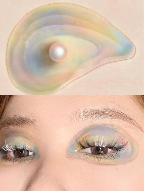 Shell Makeup, Bold Eyeshadow, Funky Makeup, Mekap Mata, 20 Makeup, Smink Inspiration, Ethereal Makeup, Natural Glam, Eye Makeup Art