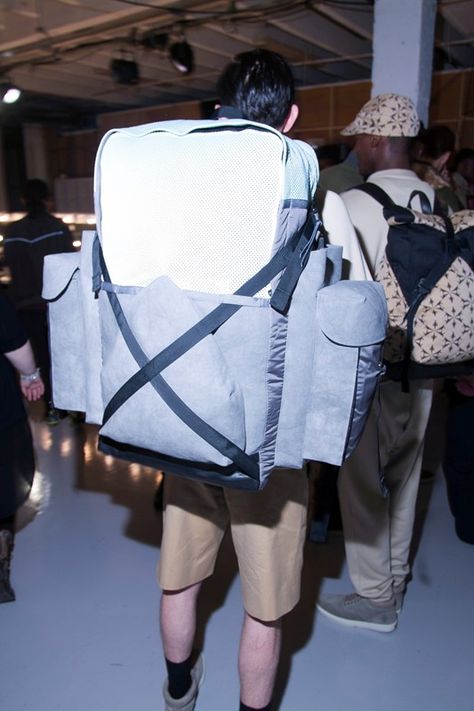 Christopher Raeburn Giant Backpack #messlife Giant Backpack, Christopher Raeburn, Fashion Music, Declaration Of Independence, Long Live, Music Art, Pop Culture, Backpacks, Film