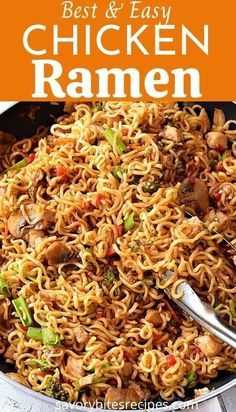 Ramen Noodle Chicken Bake, Ramen Stirfry Chicken, Chicken And Ramen Stir Fry, Ramen Noodle And Chicken Recipes, Noodle Main Dishes, Chicken Teriyaki Ramen Noodles, Fried Top Ramen Noodles, Meals With Roman Noodles, Canned Chicken Ramen Noodles