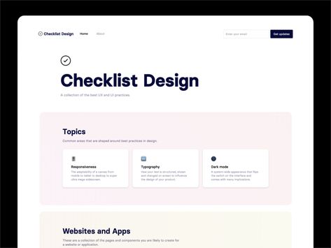 Checklist Design 2.0 Homepage by George Hatzis on Dribbble Checklist Design, Web Design Inspiration Portfolio, Wireframe Design, Desktop Design, Header Design, Ui Design Website, Portfolio Website Design, Powerpoint Presentation Design, Ux Design Inspiration