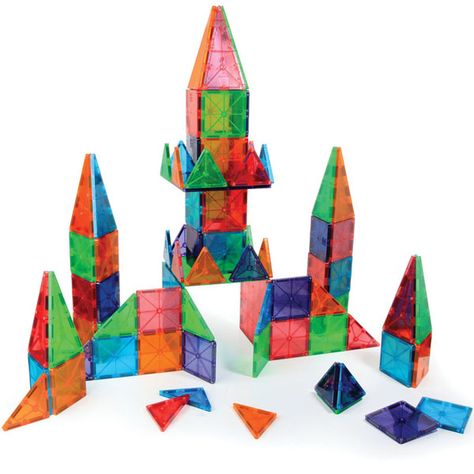 Building made easy and really fun. Magnetic Building Tiles, Blocks For Toddlers, Magna Tiles, Magnet Toys, Magnetic Construction, Magnetic Building Blocks, Construction For Kids, Magnetic Toys, Kids Blocks