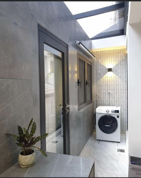 Outside Laundry Room, Terrace House Design, Outdoor Laundry Rooms, Laundry Room Ideas Small Space, Stylish Laundry Room, House Redesign, Small Space Bathroom, Small House Interior Design, Modern Laundry Rooms