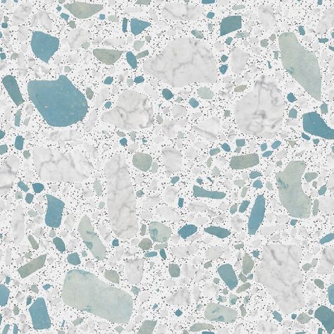 Blue Terrazzo Texture, Blue Terrazzo, Terrazzo Texture, Marble Block, Coastal Blue, Stone Texture, Seamless Textures, Blue Tiles, Study Materials