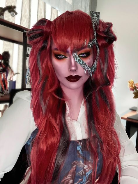 Red Hair Cosplay, Monster High Halloween Costumes, Monster High Makeup, Monster High Halloween, Monster High Cosplay, Monster High Costume, Halloween Coustumes, Medium Hair Styles For Women, Fantasias Halloween