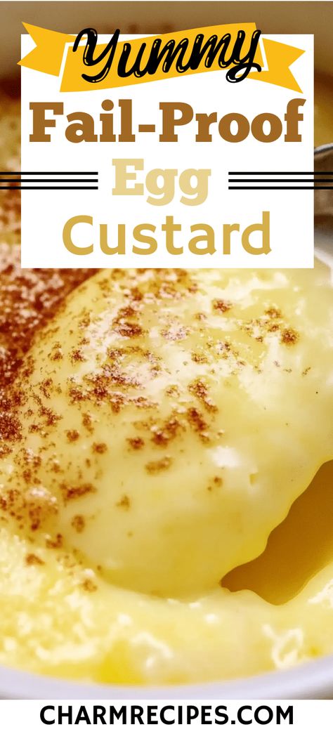 Fail-Proof Egg Custard Egg Custard Recipe Easy, Crustless Egg Custard, Egg Custard Pudding, Egg Cooker Recipes, Easy Egg Custard, Breakfast Custard, Egg Custard Pie Recipe, Baked Egg Custard, Custard Recipe Easy