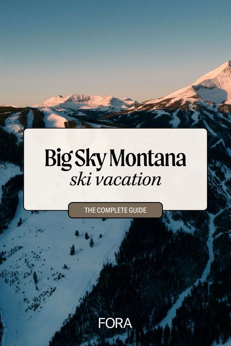 Montana Ski Resort, Travel Agent Career, Big Sky Resort, Sky Resort, Ski Hotel, Big Sky Montana, Ski Vacation, Us Travel Destinations, Big Sky