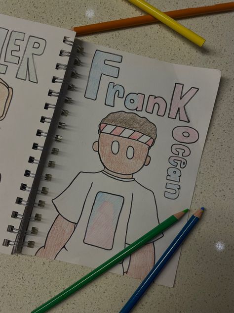 drawing frank ocean art Frank Ocean Drawing Easy, Frank Ocean Sketch, Jaida Bunni, Frank Ocean Drawing, Frank Ocean Art, Ocean Doodles, Canvas Sketch, Easy Graffiti, Easy Graffiti Drawings