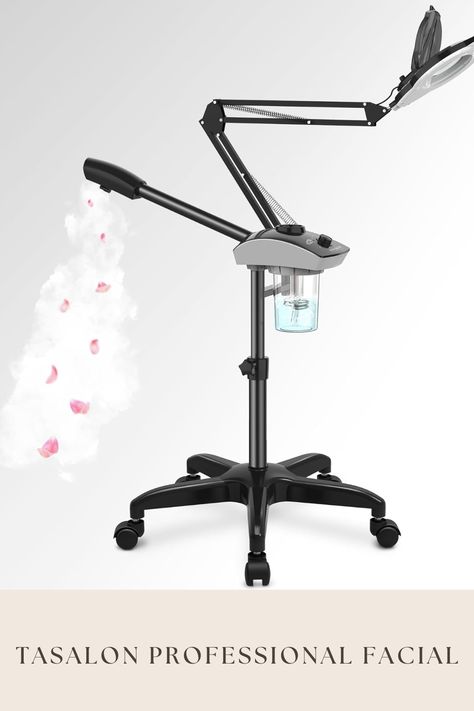 TASALON Professional Facial Steamer with 5X Magnifying Lamp, 2-in-1 Esthetician Steamer on Wheels with Ozone and Hot Mist, Ionic Facial Steamer for Facial Deep Cleaning and Moisturize, SPA & Beauty Facial Steamer, Suite Life, Unique Nails, Esthetician, Deep Cleaning, Beauty And Personal Care, Facial, Moisturizer, Style Inspiration