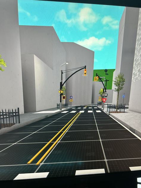 Bloxburg Road Ideas, Bloxburg Street Ideas, Realistic Bloxburg Town Ideas, Street Bloxburg, Bloxburg Nyc Town Layout Large Plot, Small Plot Town Layout Bloxburg, Bloxburg Downtown, Bloxburg New York City, Bloxburg New York City Layout