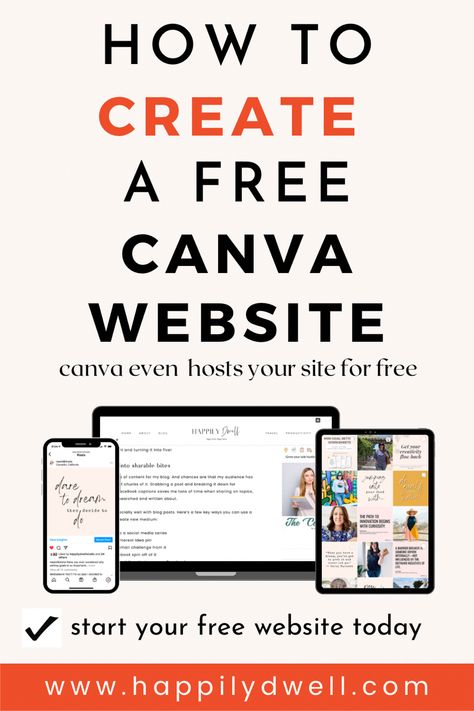 How to create a free Canva website Canva Landing Page, Simple Landing Page, Sales Strategies, Canva Tips, Graphic Design Programs, Website Tips, One Page Website, Canva Website, Blogging Resources