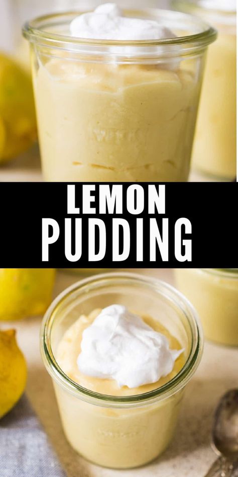 Sugar Free Lemon Pudding Recipes, Easy Lemon Pudding, Lemon Pudding Dessert, Lemon Pudding Recipes, Recipe Using Lemons, Summer Pudding, Frosty Recipe, Lemon Pudding Cake, Lemon Jello