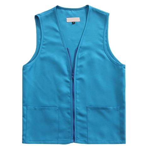 Opentip.com: TopTie Adult Volunteer Activity Vest Supermarket Uniform Vests Clerk Workwear Vest Pria, Supermarket Uniform, Vest Uniform, Workwear Vest, Casual Fall Jacket, Social Service, Uniform Ideas, Staff Uniforms, Sleeveless Coat