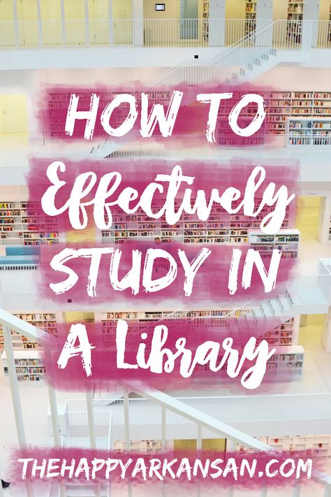 Studying in a library can be one of the best ways to study, but for some it can be distracting. Click through to read my best tips that will help you take advantage of the library no matter what kind of student you are. #College #CollegeAdvice #StudyTips #Studying University Reading Tips, Online College Study Tips, Studying In A Library, How To Study Effectively In College, How To Be Successful In College, Studying In Library, Best Ways To Study, How To Avoid Laziness While Studying, Romanticising Study