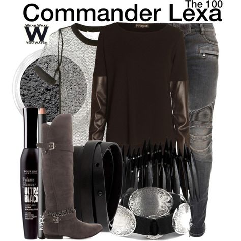 Inspired by Alycia Debnam Carey as Commander Lexa on The 100 The 100 Grounders, Commander Lexa, Lexa The 100, Nerdy Outfits, Alycia Debnam, Alycia Debnam Carey, Tv Show Outfits, Character Inspired Outfits, Sneakers Outfit