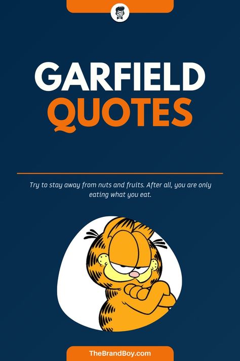 Garfield is actually an American comic strip and the person responsible for creating it happens to be Jim Davis. #SayingsAndQuotes #FamousSayings #bestQuotes #InspirationalSayings #GarfieldSayings Garfield Quotes Funny, Pastor Appreciation Quotes, Garfield Quotes, Famous Sayings, American Comic, Garfield Comics, Pastors Appreciation, Jim Davis, Appreciation Quotes