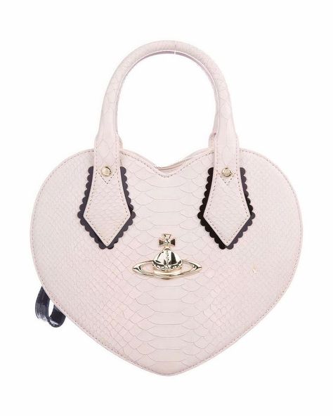 vivienne westwood heart-shapes titanium white bag Vivienne Westwood Purse, Vivienne Westwood Bags, Heart Shaped Bag, Diy Leather Bag, Heart Bag, Bag Icon, Scalloped Trim, Pretty Bags, Cute Bags