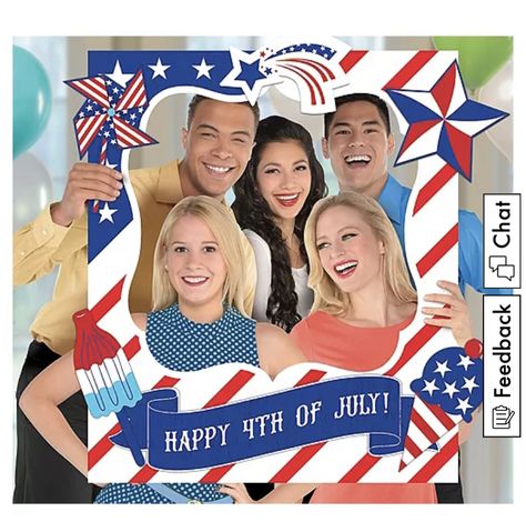 Patriotic Photo Booth, Patriotic Photos, Patriotic Table Decorations, American Themed Party, Uss Midway, Nikki Baby, American Flag Photos, Selfie Station, 4th Of July Games