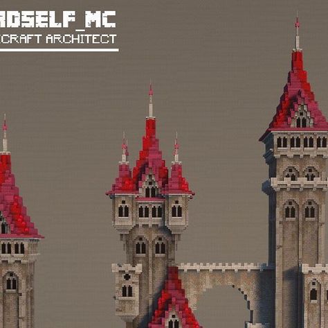 Minecraft Castle Roof Design, Minecraft Castle Turret, Minecraft Castle Tower Roof, Minecraft Fantasy Tower, Minecraft Castle Gate, Medieval Castle Aesthetic, Minecraft Castle Tower, Fortress Minecraft, Minecraft Fortress