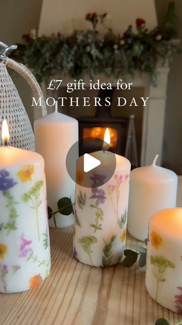 Chelsea | country interiors, cottage garden & lifestyle on Instagram: "I am so excited to share this one with you! I’m so impressed with how this came out! This is a cheap, simple idea, perfect for a Mother’s Day gift or just to update any plain candle 🥰 these set of 5 candles were £5 from @ikeauk and I’ve used some floral napkins from @sainsburys   All you need to do is: cut your napkin to size- split the napkin wrap it around your candle cover with grease proof paper  Iron over the top of the paper to transfer your design  There are two ways you can light it; the print adheres to the candle when you melt it so should burn down as the candle burns, however if you notice you still have some of the napkin showing you can trim it whilst it burns. Or  for another option burn the top part whe Candle Transfer Wax Paper, Napkin Covered Candles, Napkin On Candle, Candle Napkin Transfer, Napkins On Candles, Floral Candles Diy, Napkin Candle Decoupage, Decorating Candles Ideas, Doy Candles