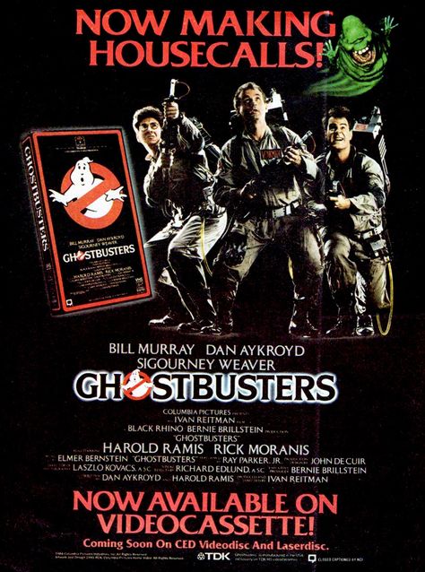 Ghost busters Rick Moranis, Harold Ramis, Friday Music, The Real Ghostbusters, Sigourney Weaver, Back To The 80's, Dungeons And Dragons Game, Video Store, Ghost Busters