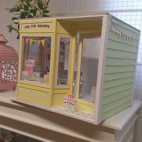 Special commission #diorama #dollhouse #roombox Toy store … | Flickr Solar Dryer, Doll Diorama, Dollhouse Decorating, Room Box Miniatures, Miniature Shop, Backyard Kids Play Area, American Girl Doll House, Barbie Diorama, Doll House Crafts