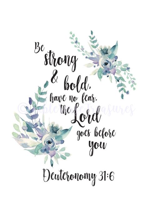 Deuteronomy 31, Deuteronomy 31 6, Beautiful Verses, Heart Warming Quotes, Christian Verses, Ayat Alkitab, Favorite Bible Verses, Scripture Art, Inspirational Bible Verses