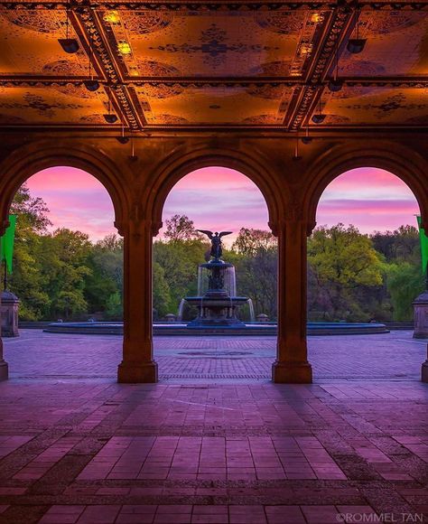 What I Saw In NYC on Instagram: “Photo by @rtanphoto  Bethesda Terrace and Fountain, Central Park ▶️ #nyc #newyorkcity  #met#streetsofnyc #newyork  #brooklyn…” Bethesda Terrace Central Park, Central Park Bethesda Terrace, Central Park Fountain, Bethesda Fountain Central Park, Bethesda Terrace, Bethesda Fountain, Modern Backyard Landscaping, Central Park Nyc, Modern Backyard